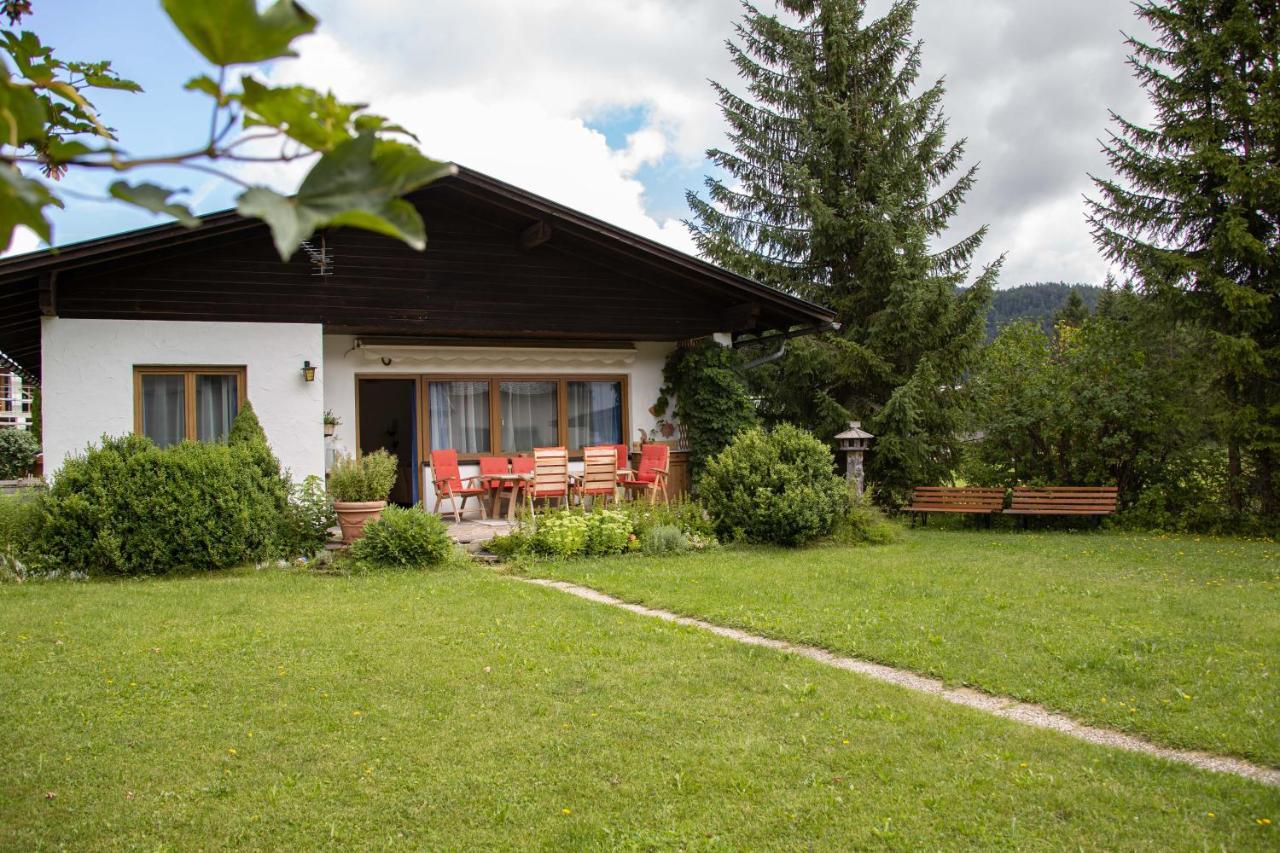 Forellenhof Appartements & Grossmutters Bungalow Leutasch Eksteriør bilde